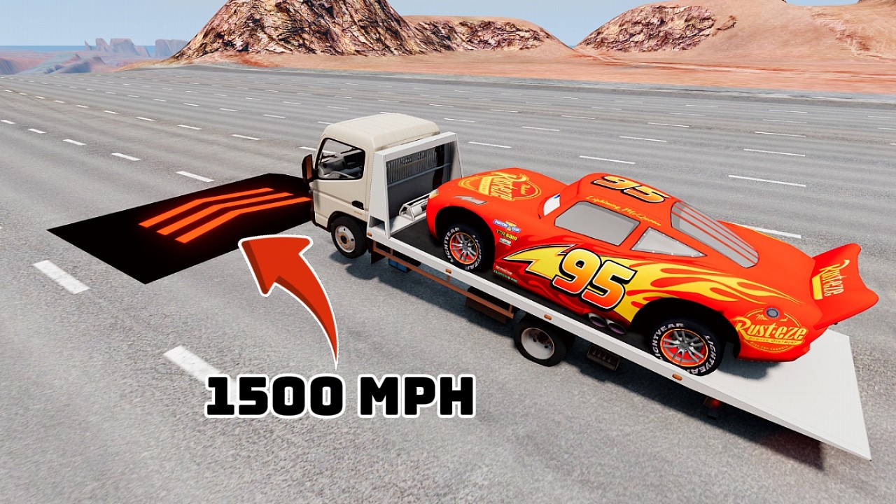 Instant 1500 MPH Blast: Which BeamNG Car Survives the Farthest?! #6