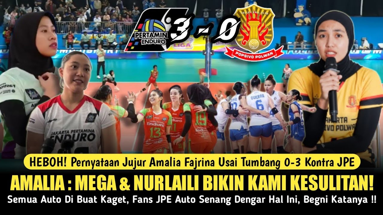 🔴MENGEJUTKAN! Pernyataan Tegas & Jujur Amalia Usai Popsivo Tumbang 0-3 VS JPE, Fans Auto Kaget !!