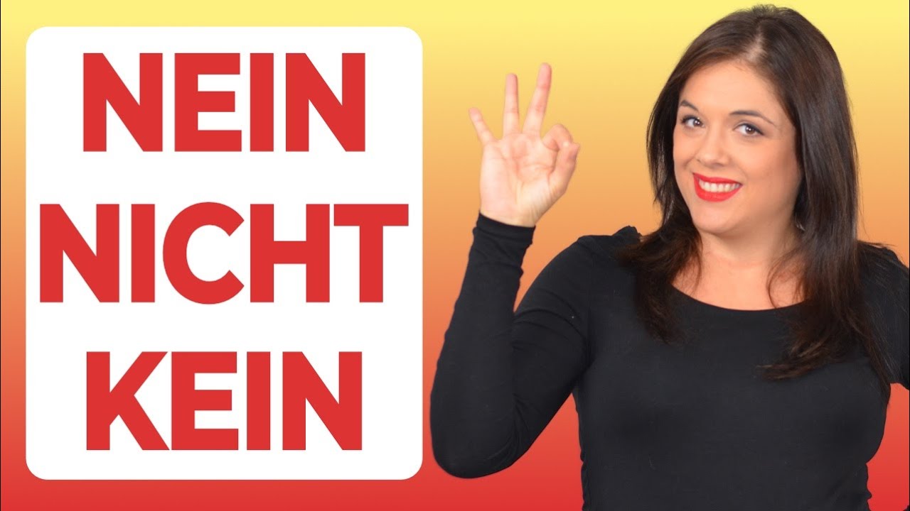 ❌Como DECIR NO ⛔️en ALEMÁN  🇩🇪- NEGACIÓN en alemán: NEIN, NICHT und KEIN | HABLAR en ALEMÁN A1