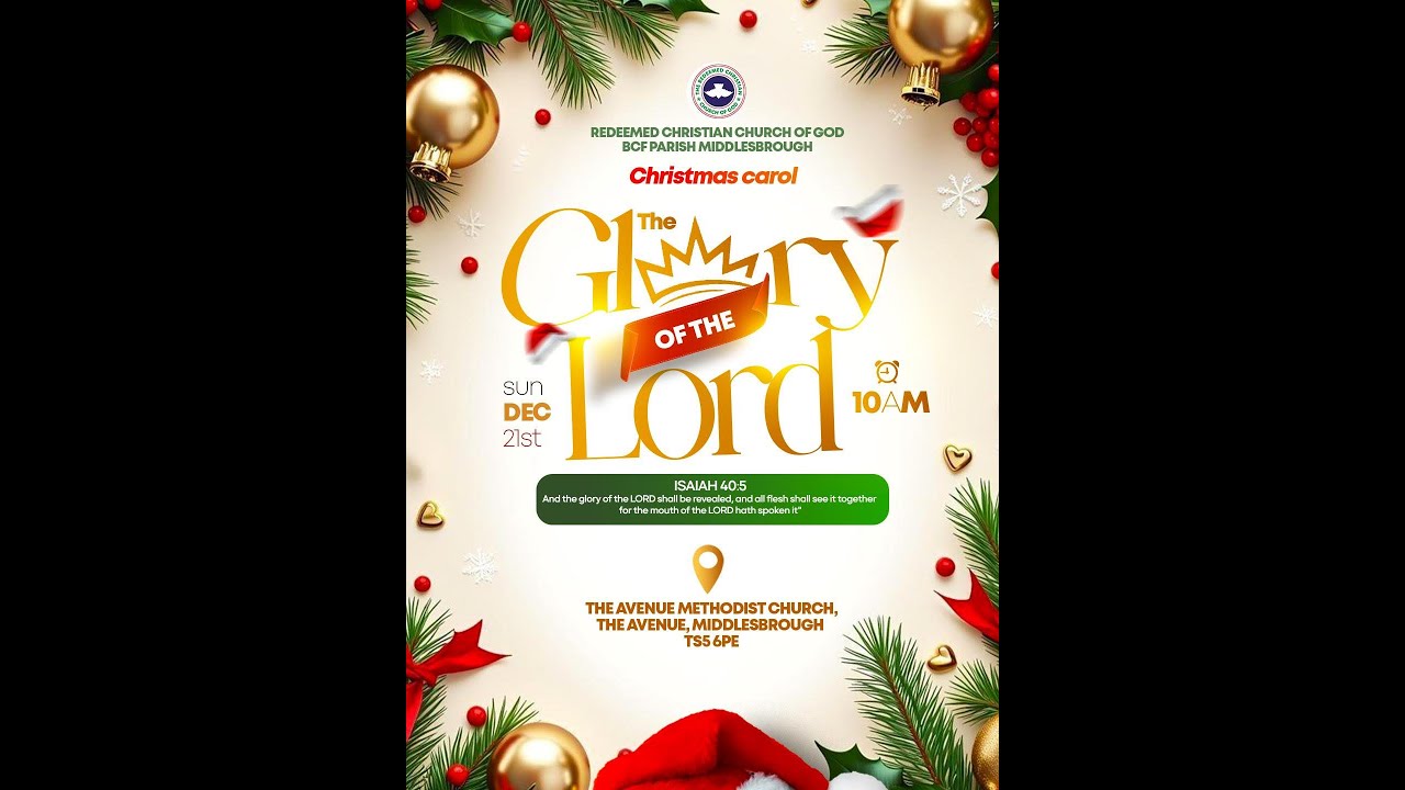 CHRISTMAS CAROL SERVICE  21.12.2025
