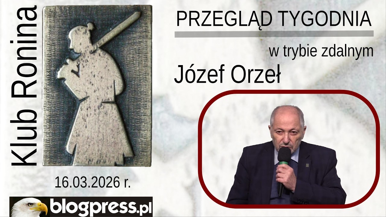 NA ŻYWO: Sejfowy Przegląd Tygodnia Józefa Orła (Klub Ronina)