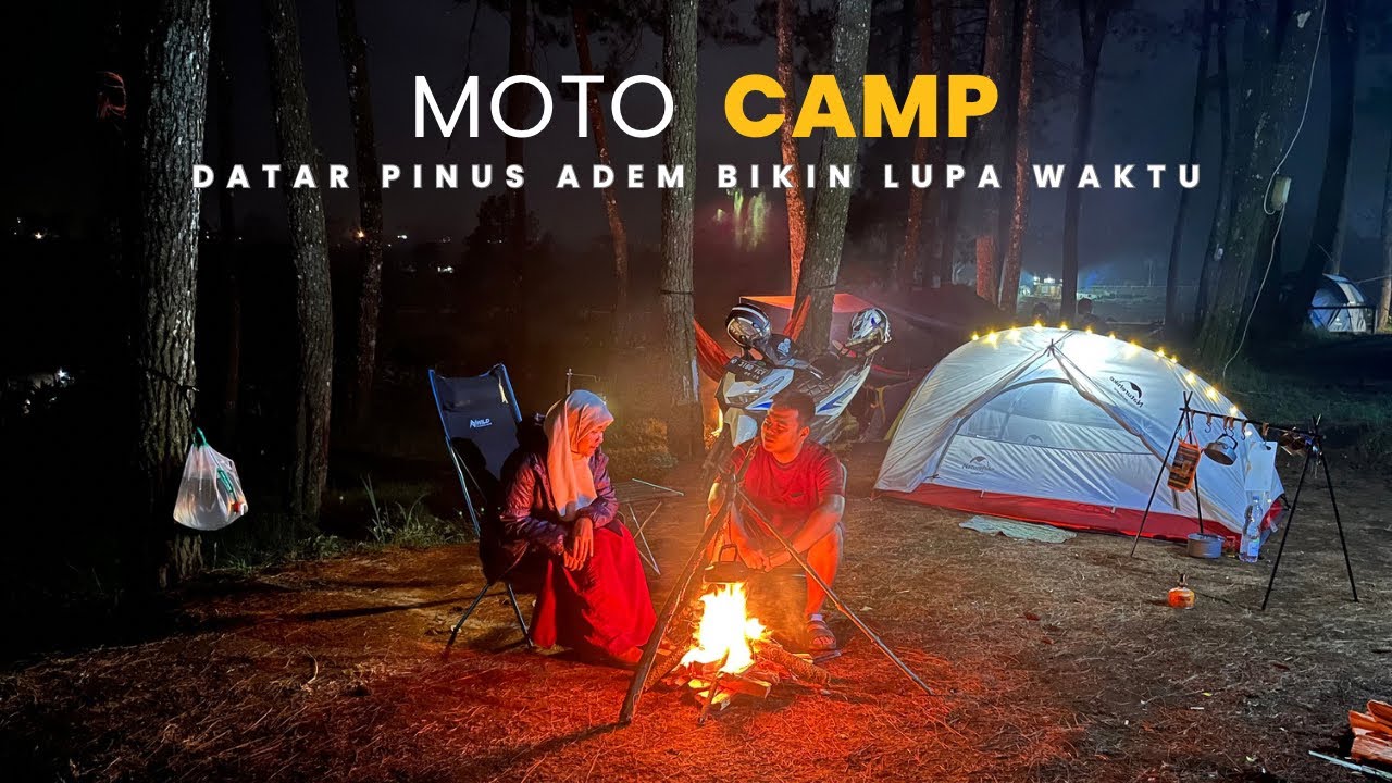 CAMPING DI DATAR PINUS CAMP PANGALENGAN | TENDA NATUREHIKE STAR RIVER 2P | MOTOCAMP