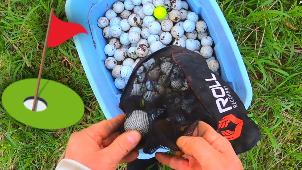Found Thousands of Golf Balls, Golf Course River!!