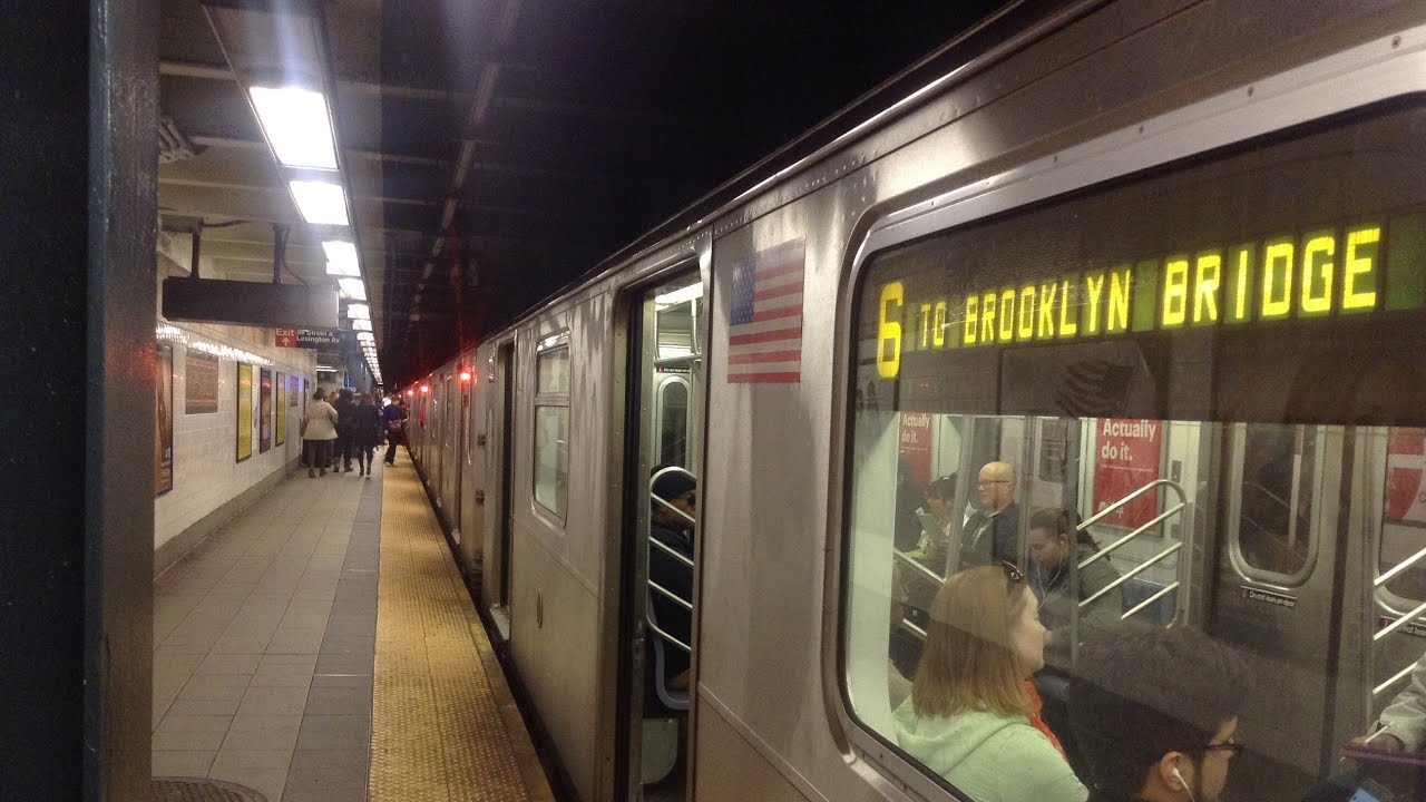 IRT Lexington Avenue Line: Downtown & Bronx Bound R142/A & R62/A (4) (5) (6) Trains @ 86th Street