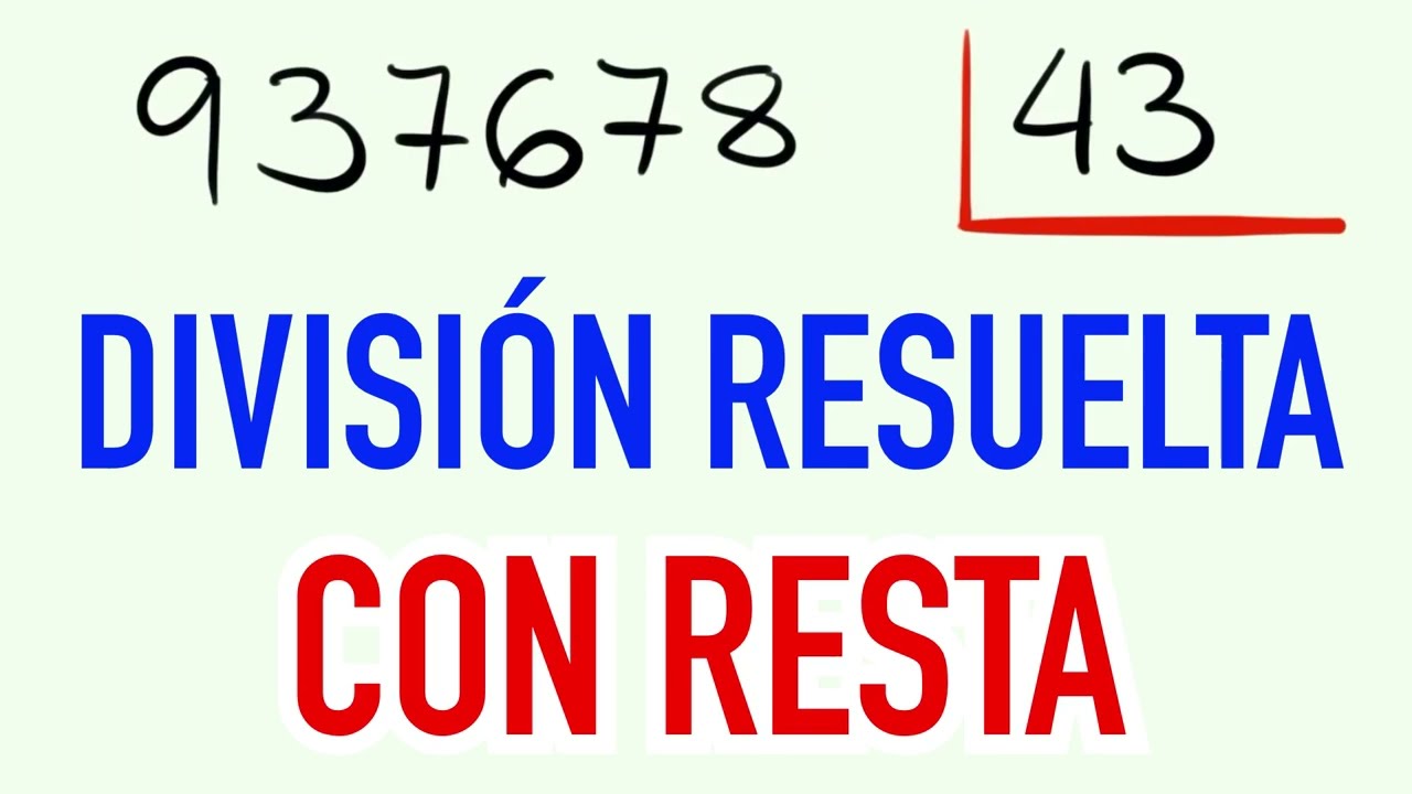 Divisiones de dos cifras con resta 937678 entre 43