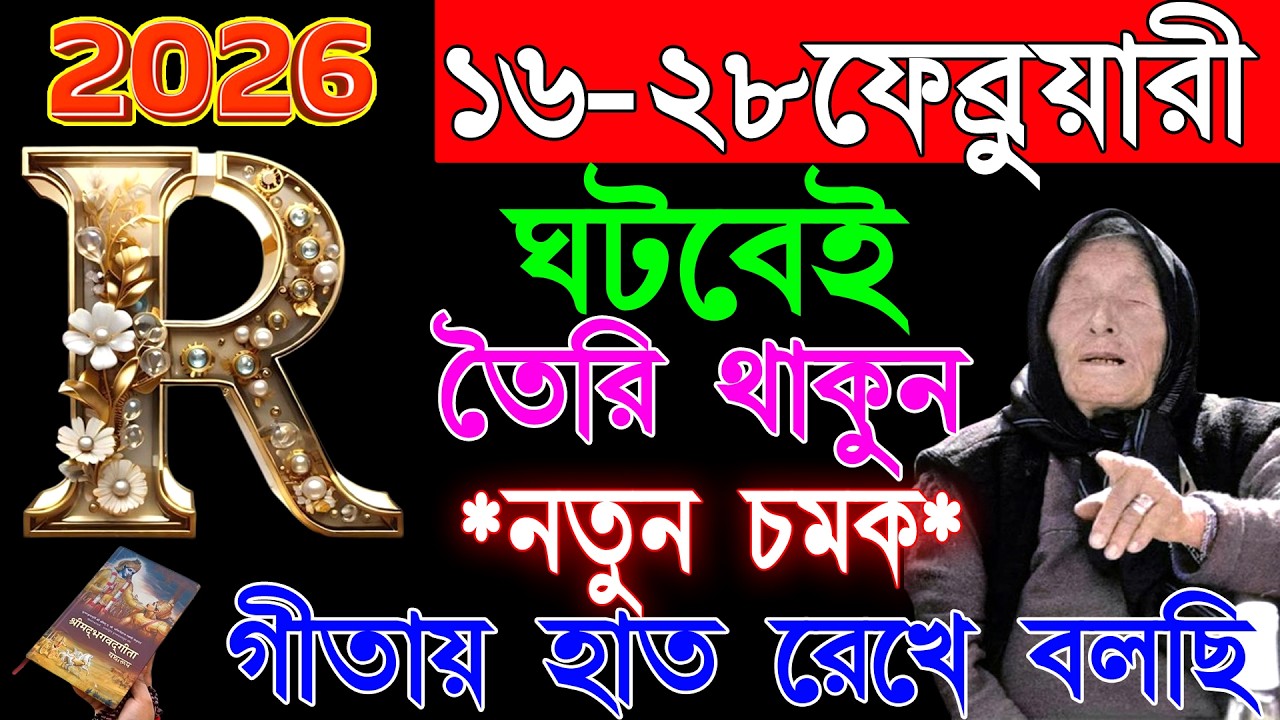 ১৬-২৮ফেব্রুয়ারি🔥🔥R নামের মানুষদের জন্য পাঁচটি বিশেষ ঘটনা।। R Namer Rashifal. R Name in BENGALI✨✨