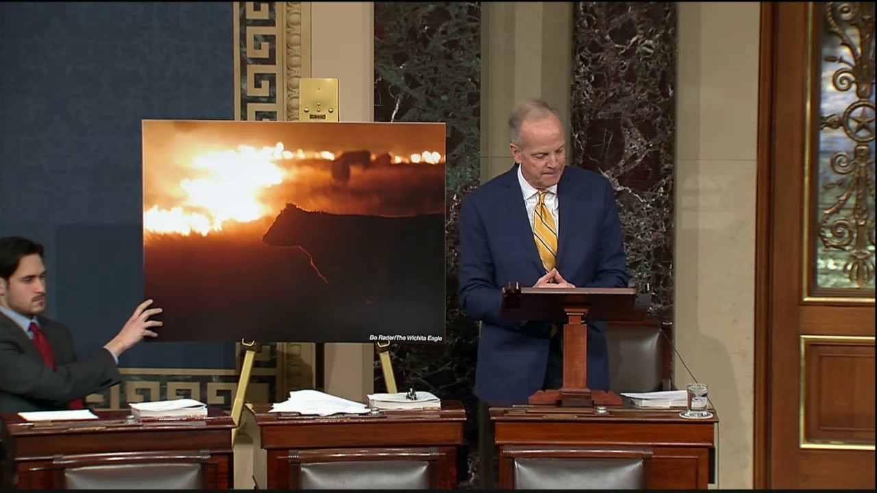 Sen. Moran Discusses Devastating Fires Across Kansas on Senate Floor