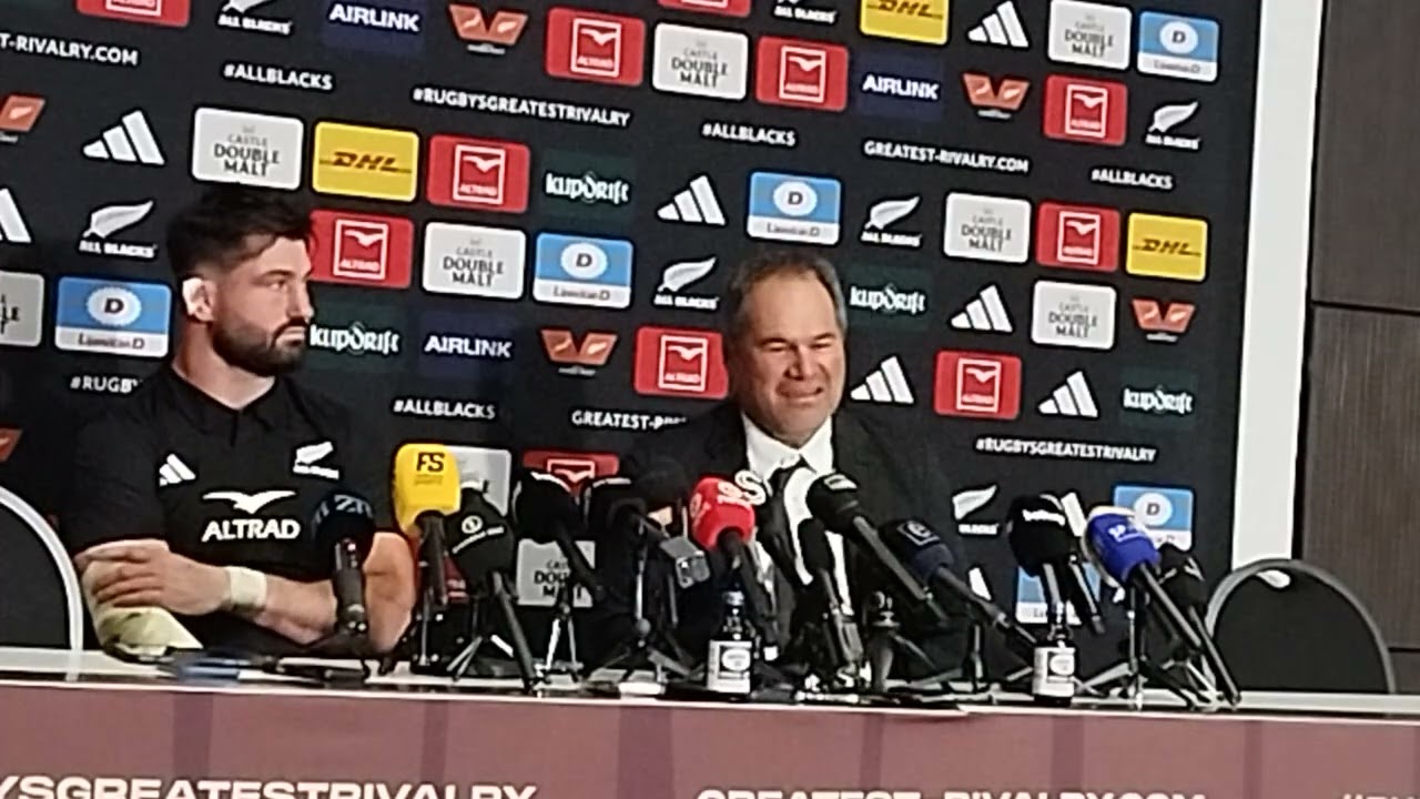 ALL BLACKS: Dave Rennie gives Boks credit for scrums and the 3rd test win