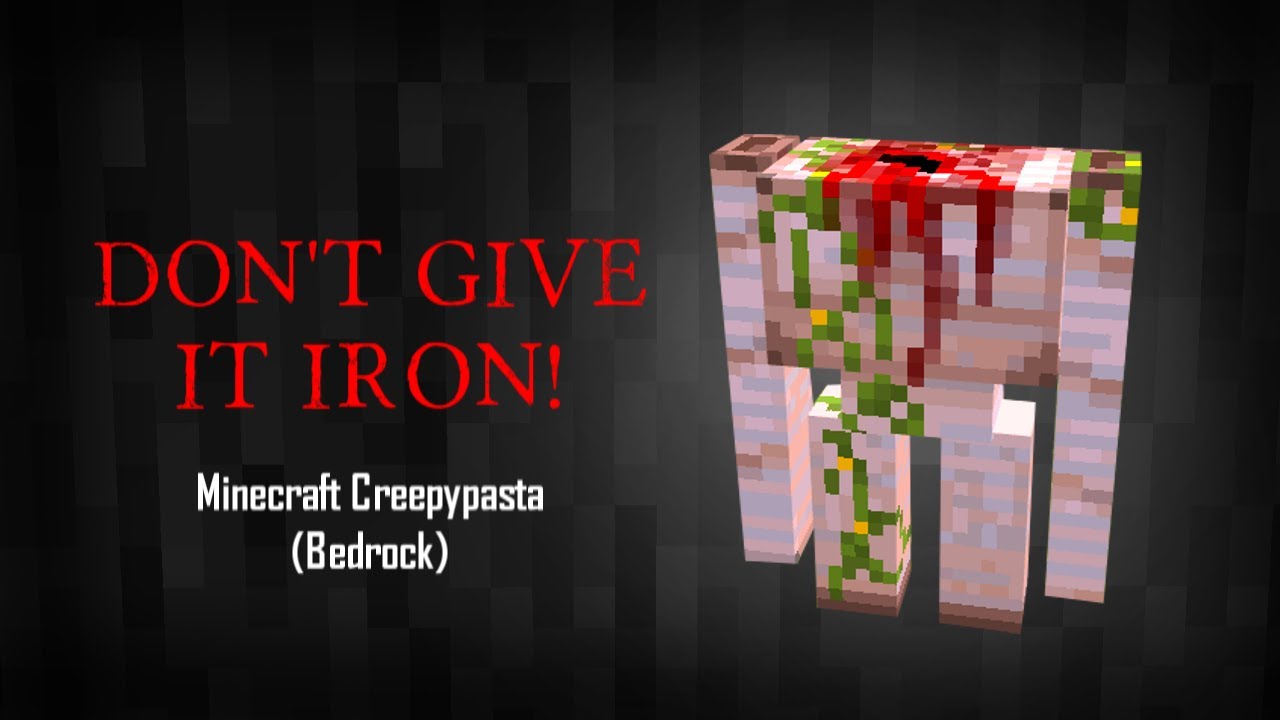 If You Encounter a Headless Iron Golem, DON'T REPAIR IT WITH IRON! Minecraft Creepypasta (Bedrock)