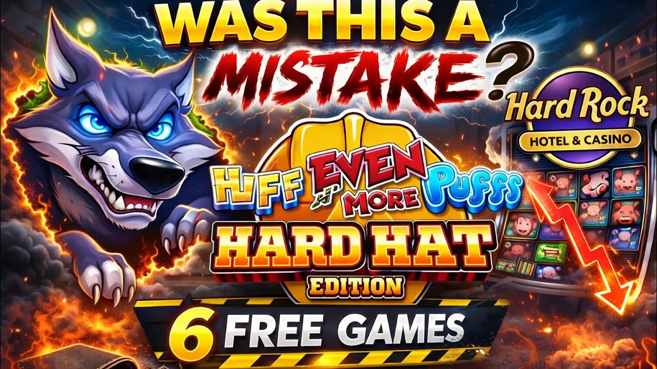 Took a Shot at Hard Hat… WOW, It Didn’t Go How I Expected. HUFF N EVEN MORE PUFF SLOTS @ HARD ROCK