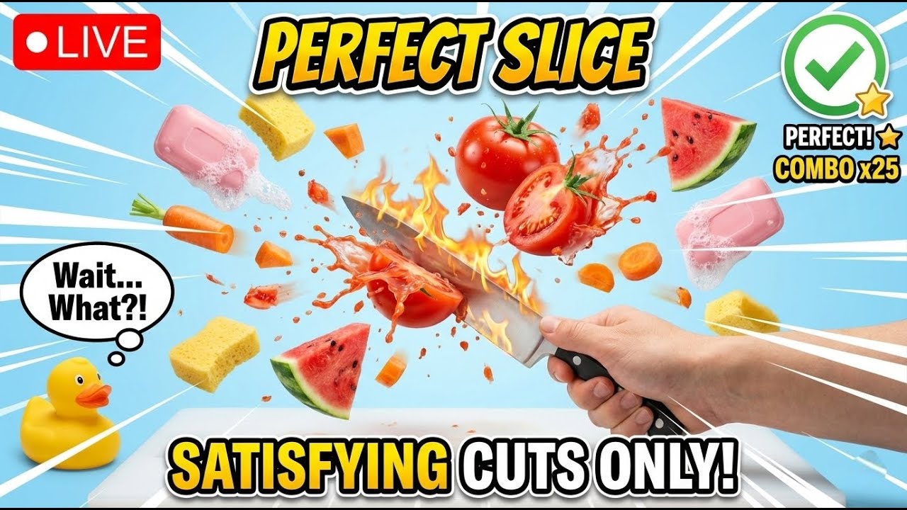 🍅 🌶️ Perfect Slices Live Gameplay Part 8 #shortslive #live #livegameplay