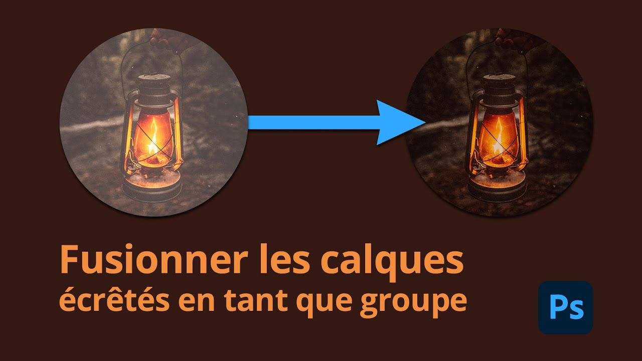 Fusionner les calques écrêtés en tant que groupe dans Photoshop