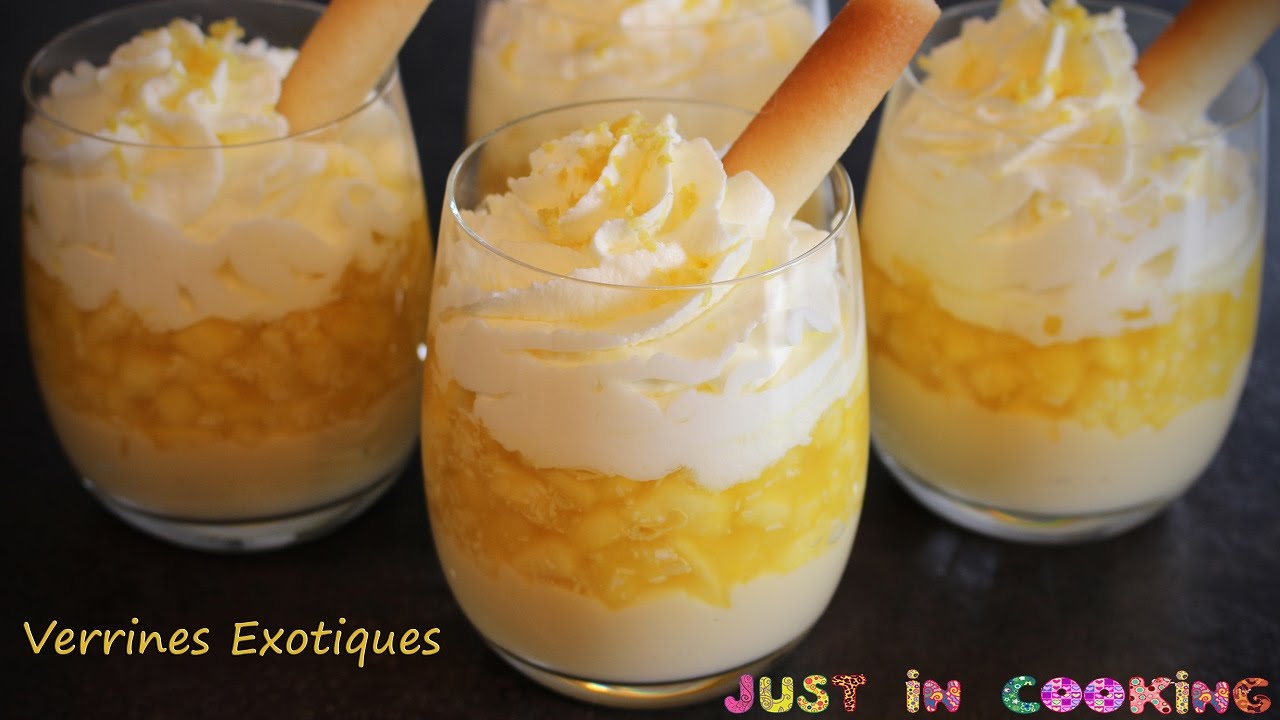 Recette de Verrines Exotiques Ananas Mangue