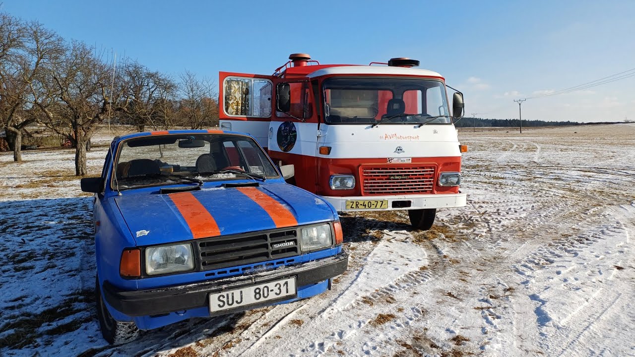Avia A30 - Studený start -5°C