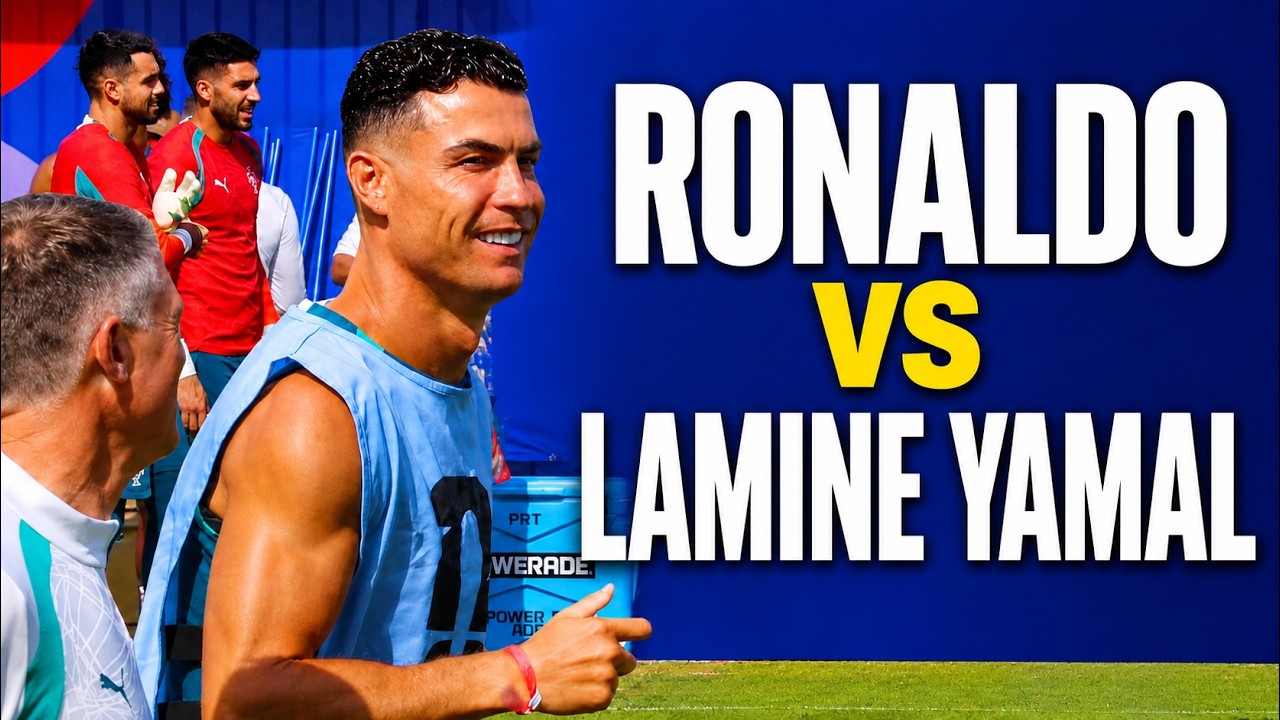 Cristiano Ronaldo prepare for Spain, Lamine Yamal at Portugal World Cup practice