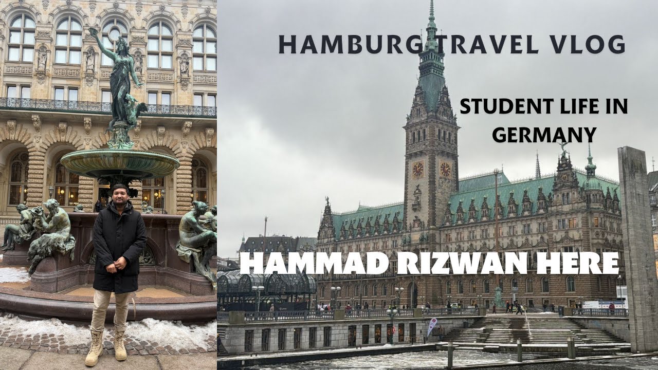 Germany Mein Student Life 🇩🇪 | Flensburg Se Hamburg, Hamburg City Tour Vlog | Urdu Hindi