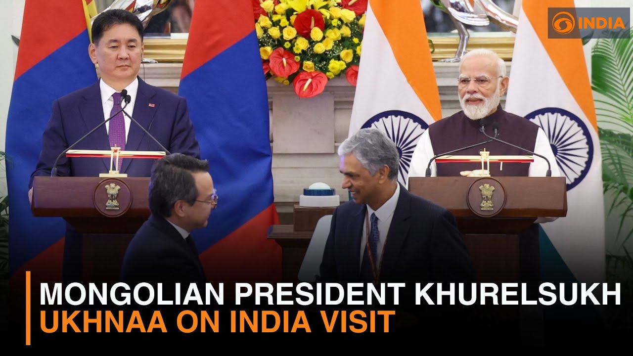 Mongolian President Khurelsukh Ukhnaa on India visit