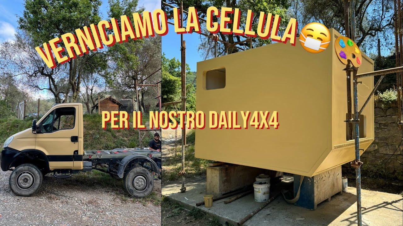 VERNICIAMO LA CELLULA 🎨E LA ASSEMBLIAMO AL DAILY 4x4 🚜 | Veicolo Overland in Allestimento 