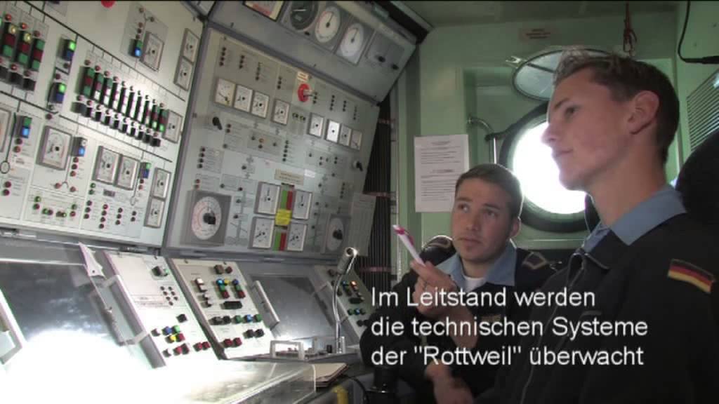 Praktikum bei der Marine auf dem Minentaucher einsatz Boot Rottweil Bundeswehr
