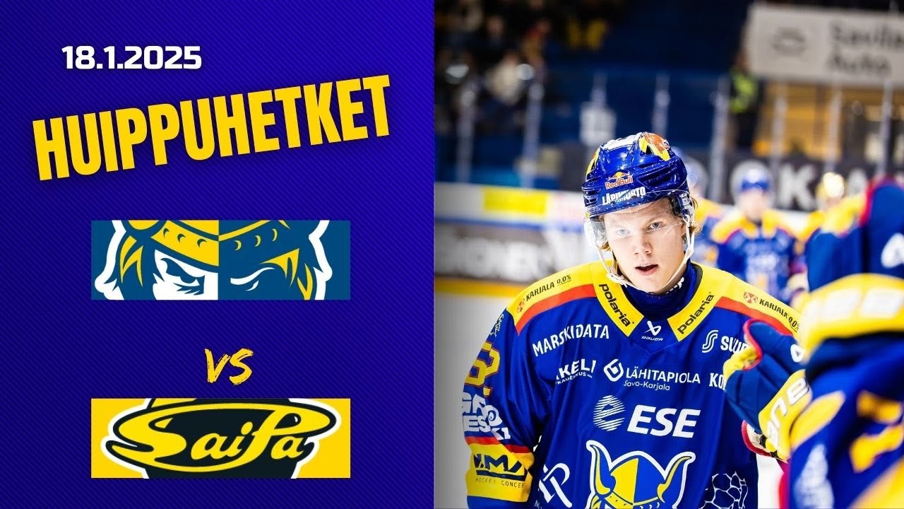 Huippuhetket: Jukurit–SaiPa 18.1.2025