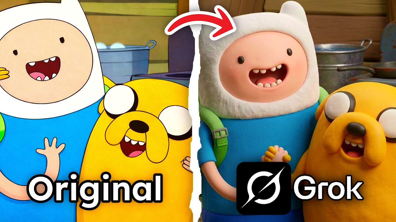 I Asked Grok AI To Remake Iconic Adventure Time Scenes FROM SCRATCH!