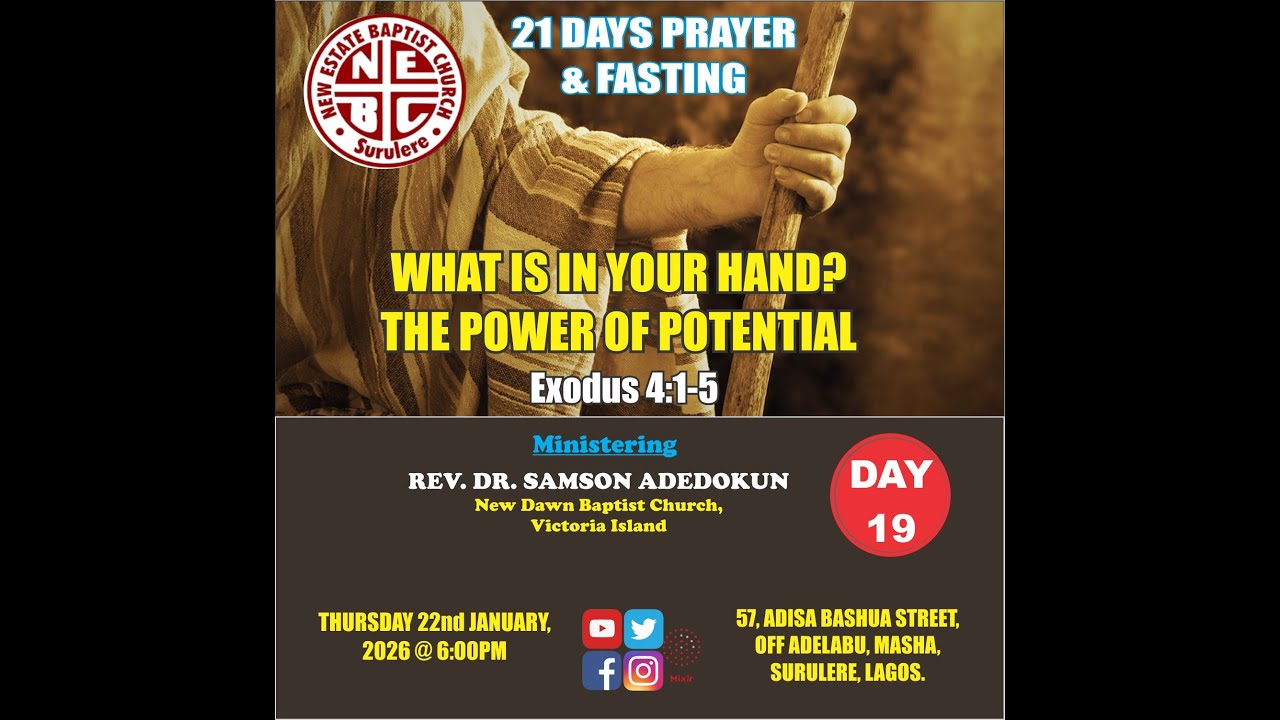 JANUARY 2026 21 DAYS FASTING & PRAYER (DAY 19) || 22ND JANUARY 2026