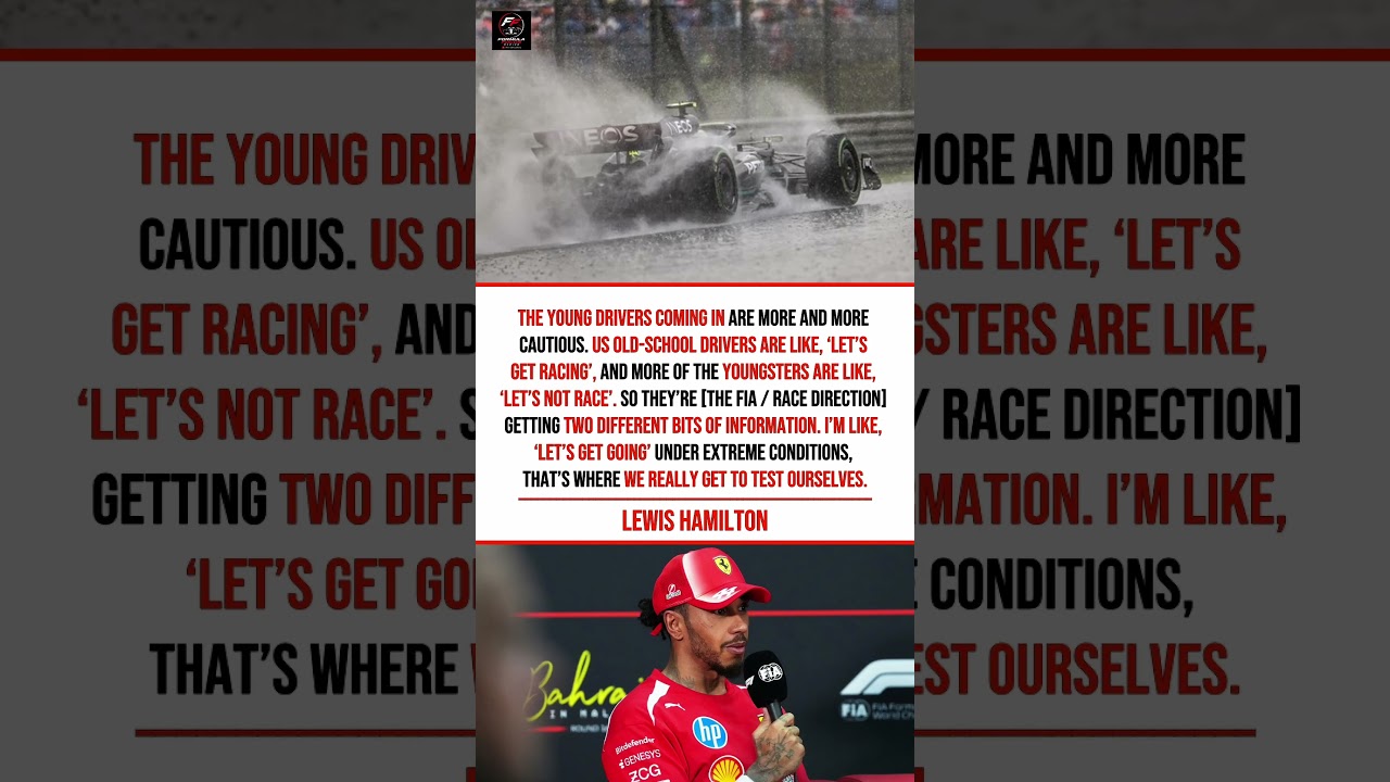 Hamilton Calls Out the Younger Generation: &ldquo;Let&rsquo;s Not Race&rdquo; #formula1 #f1