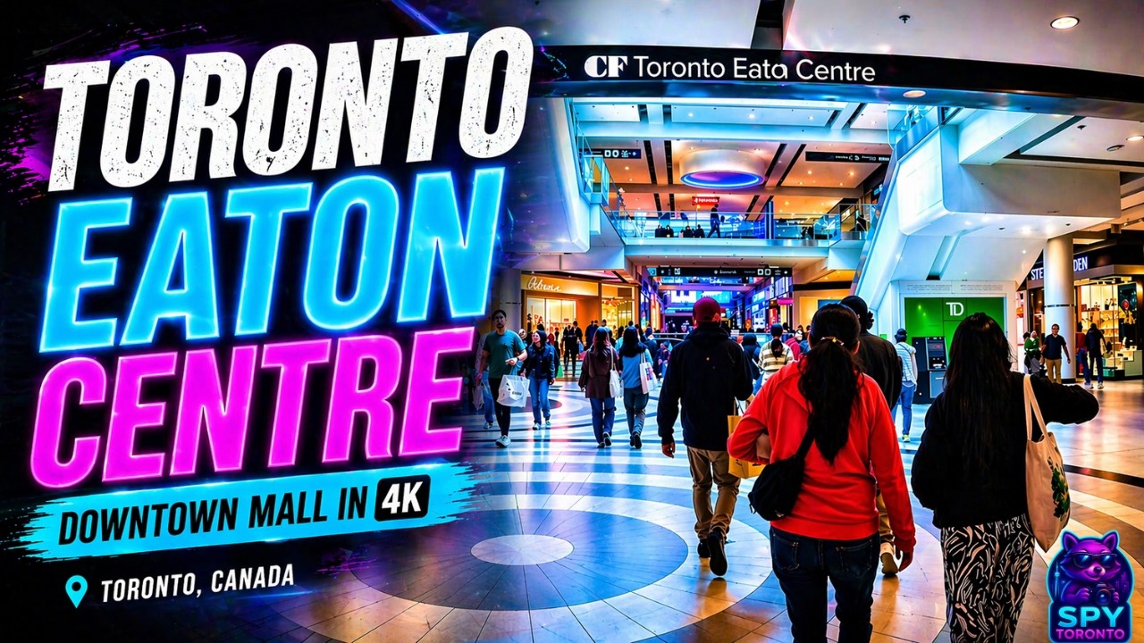 TORONTO EATON CENTRE WALKING TOUR MAY 25 2025  DOWNTOWN MALL IN 4K