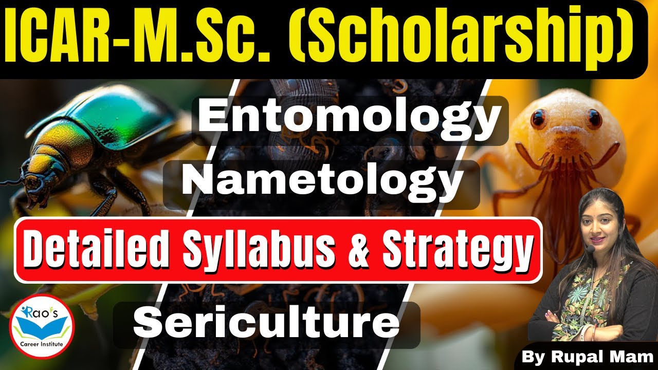 ICAR AIEEA PG Entomology Syllabus || ICAR PG Nametology syllabus || ICAR PG Sericulture Syllabus