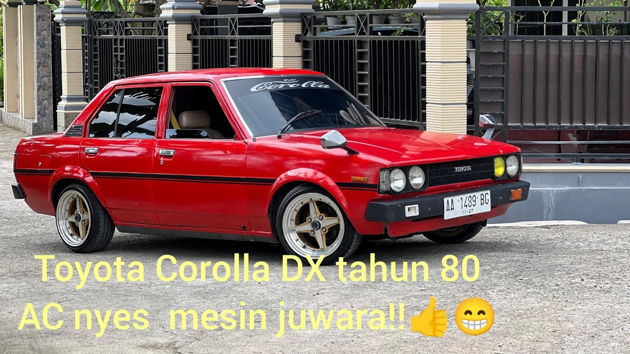 TOYOTA COROLLA DX tahun 80,pajak on ac dingin mesin siap luwar kota❗murah meriaahhh luurrr‼️👍🙂