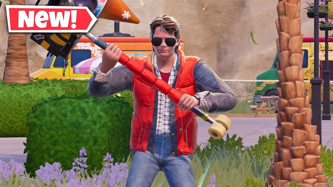 НОВЫЙ геймплей с обликом МАРТИ МАКФЛАЙ в Fortnite! (Назад в будущее)