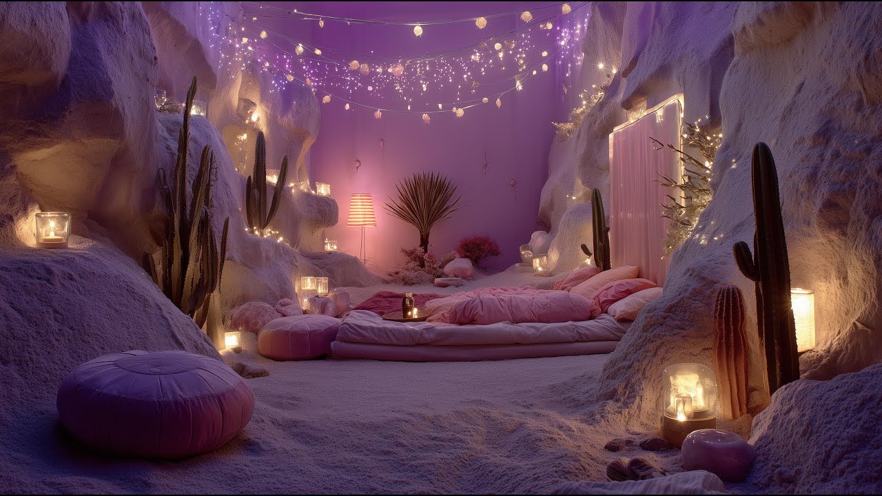 Fantasy Cave Reading Ambience - Soft Candlelight + Cozy Night Atmosphere