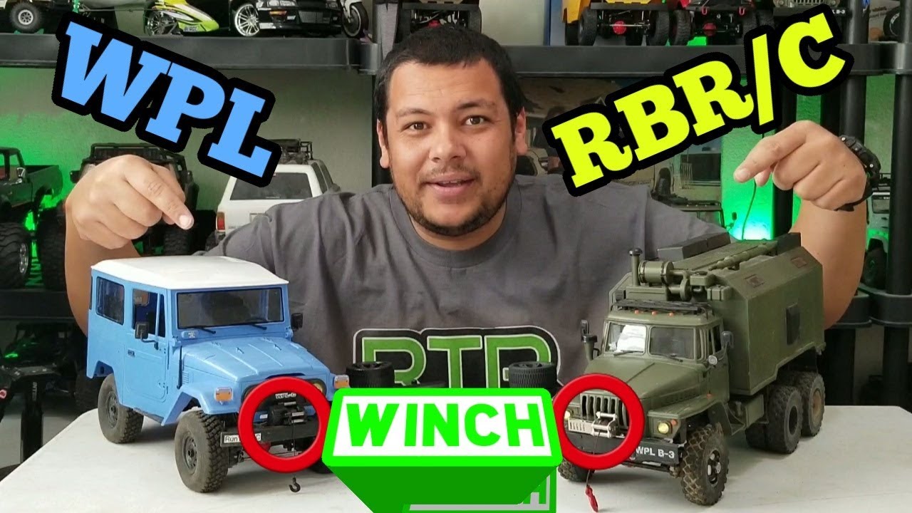 WPL Winch on C34KM and RBR/C winch on B36KM comparison.