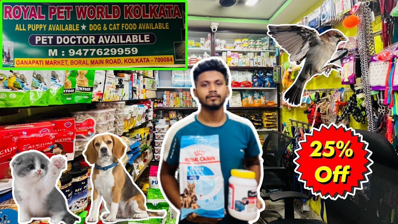 ROYAL PET WORLD KOLKATA | Retail and Wholesale pet shop with FOOD | GARIA |25%OFF
