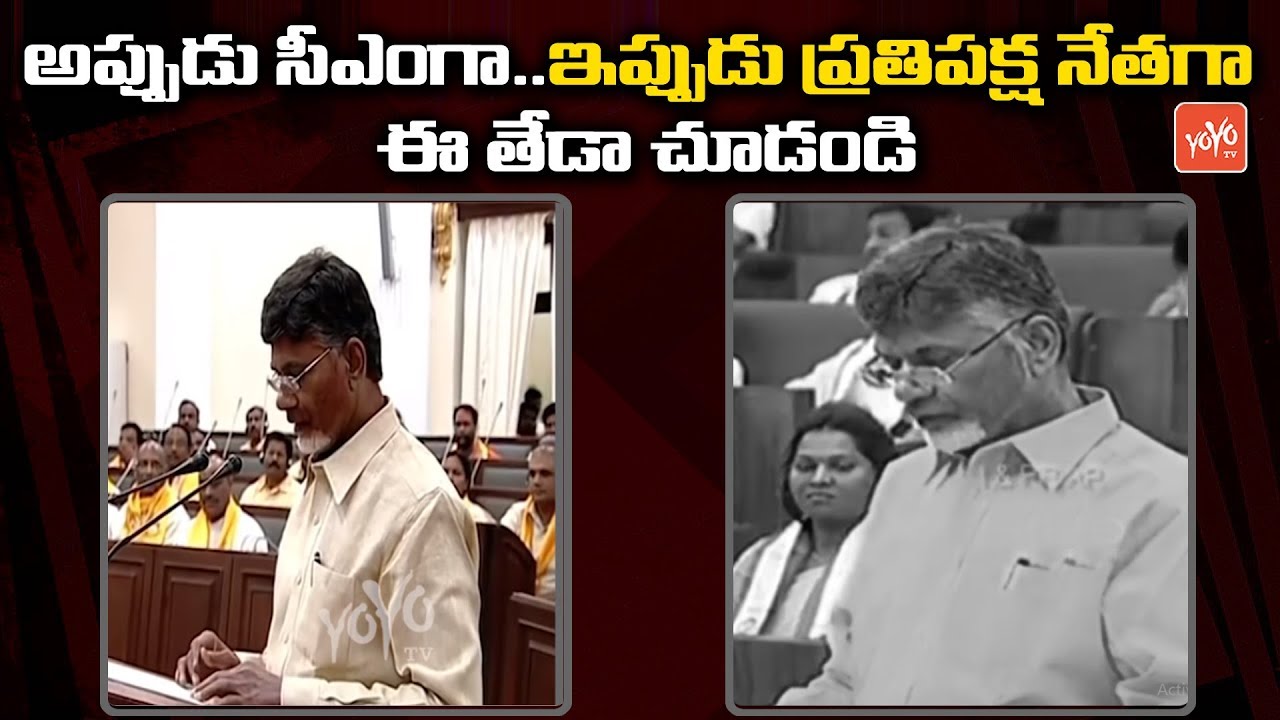 AP Assembly | Difference of AP CM & Opposition Leader | Chandrababu Naidu Oath As MLA | YOYO TV