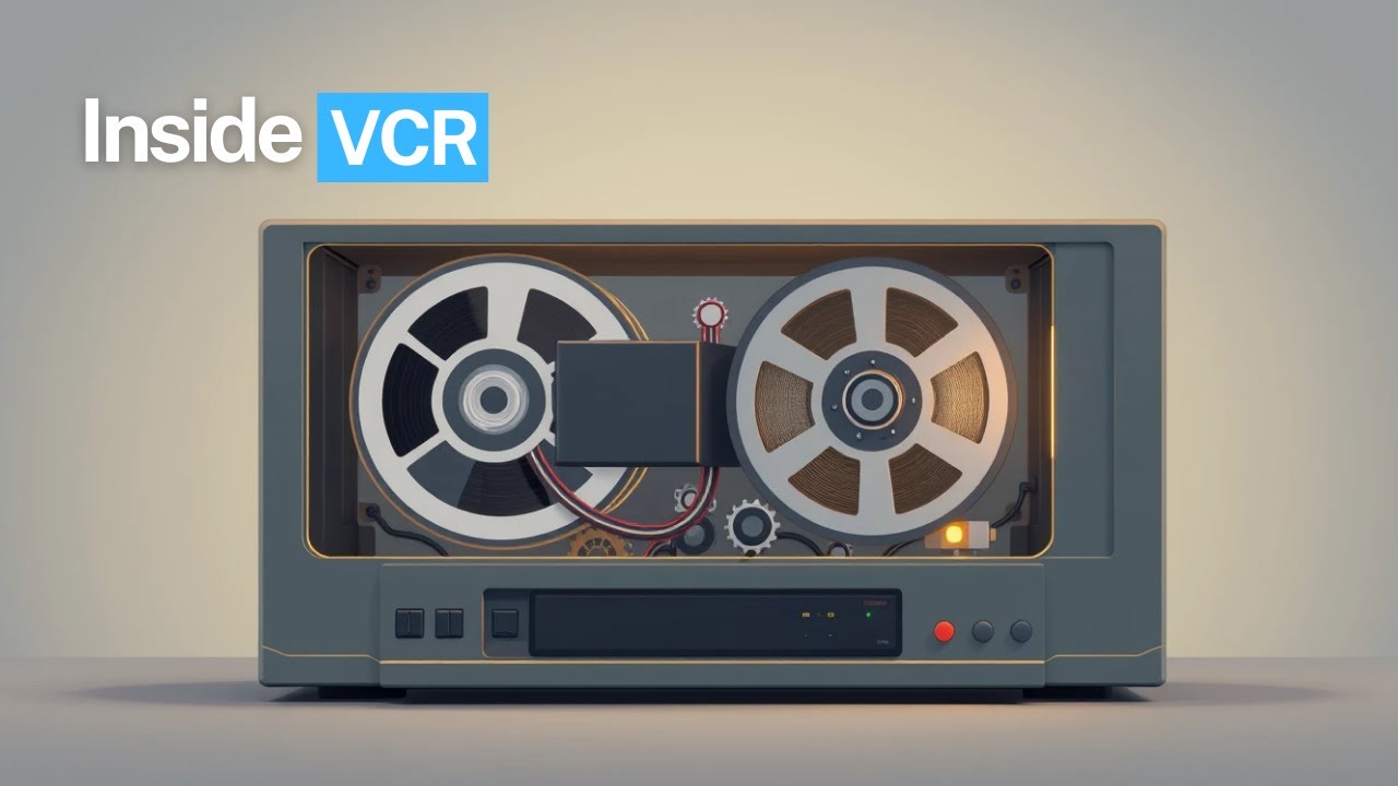 How does a VCR (Video Cassette Recorder) work? 📼