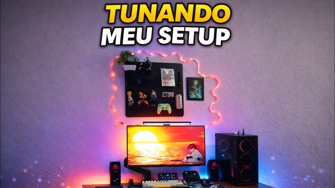 Tunando Meu Setup Gamer (Light Bar + LED)