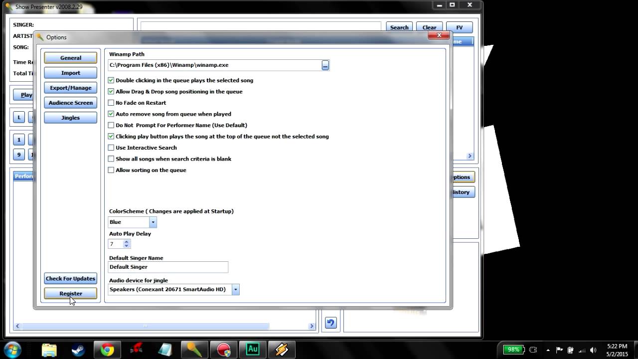 Sax & Dotty Show Presenter Setup Tutorial