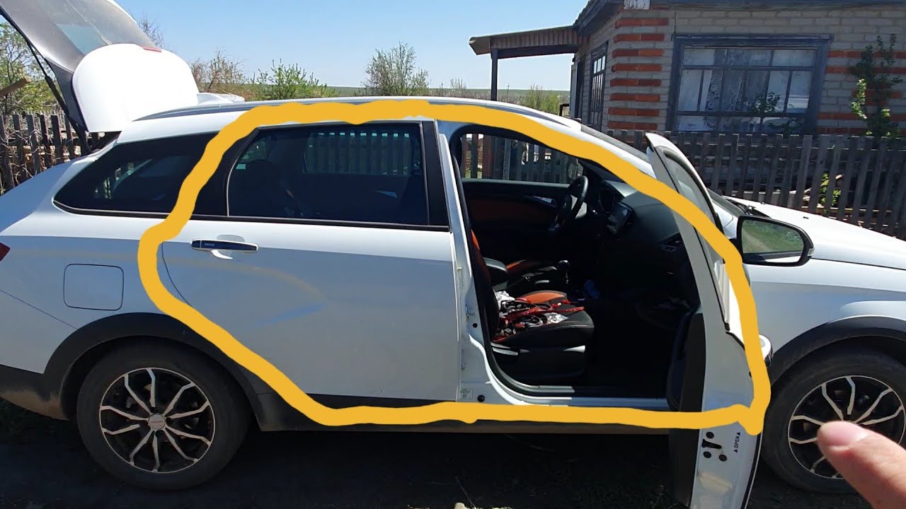 Уплотнитель двери дополнительный контур Lada Vesta