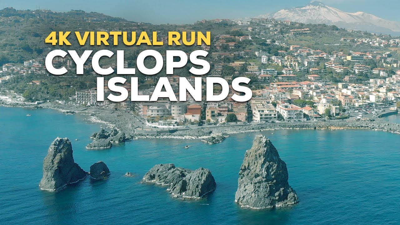 Cyclops Islands - BEAUTIFUL Fishing Village - Virtual Run in Sicily, Italy