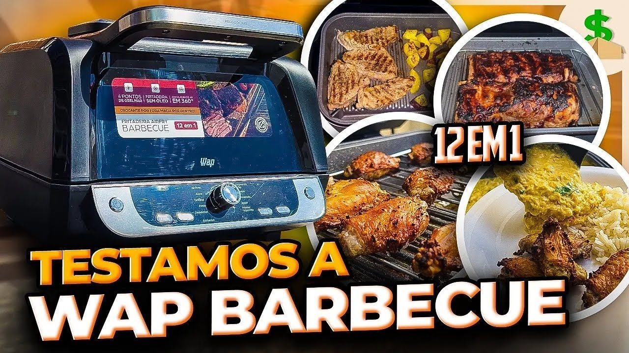 A MELHOR AN&Aacute;LISE da AIRFRYER WAP BARBECUE DIGITAL que voc&ecirc; ver&aacute; HOJE! Review + Testes + Como Usar ♨️