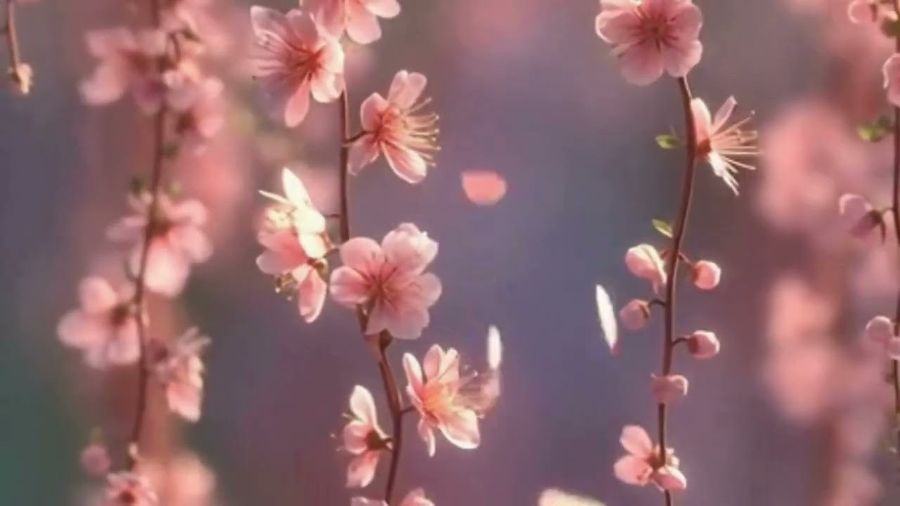 Cherry Blossom Background Loop | Relaxing Spring Flowers Aesthetic