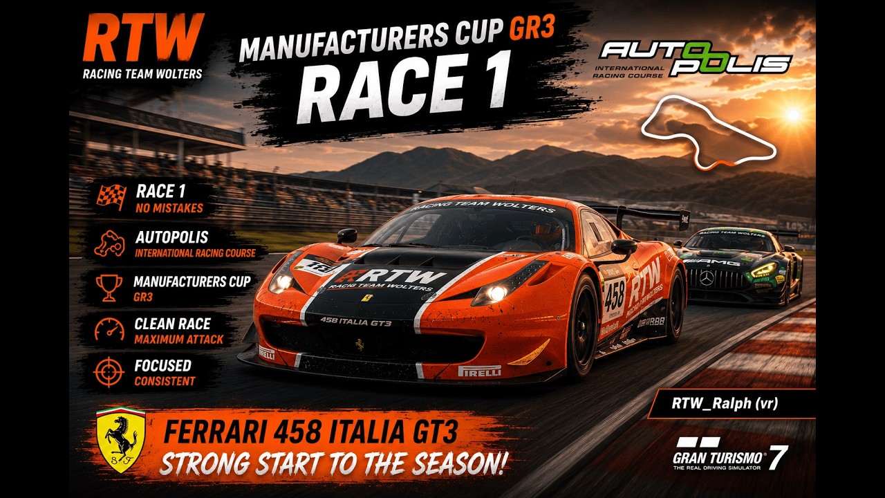 RTW manufacturer cup s4 race 1
