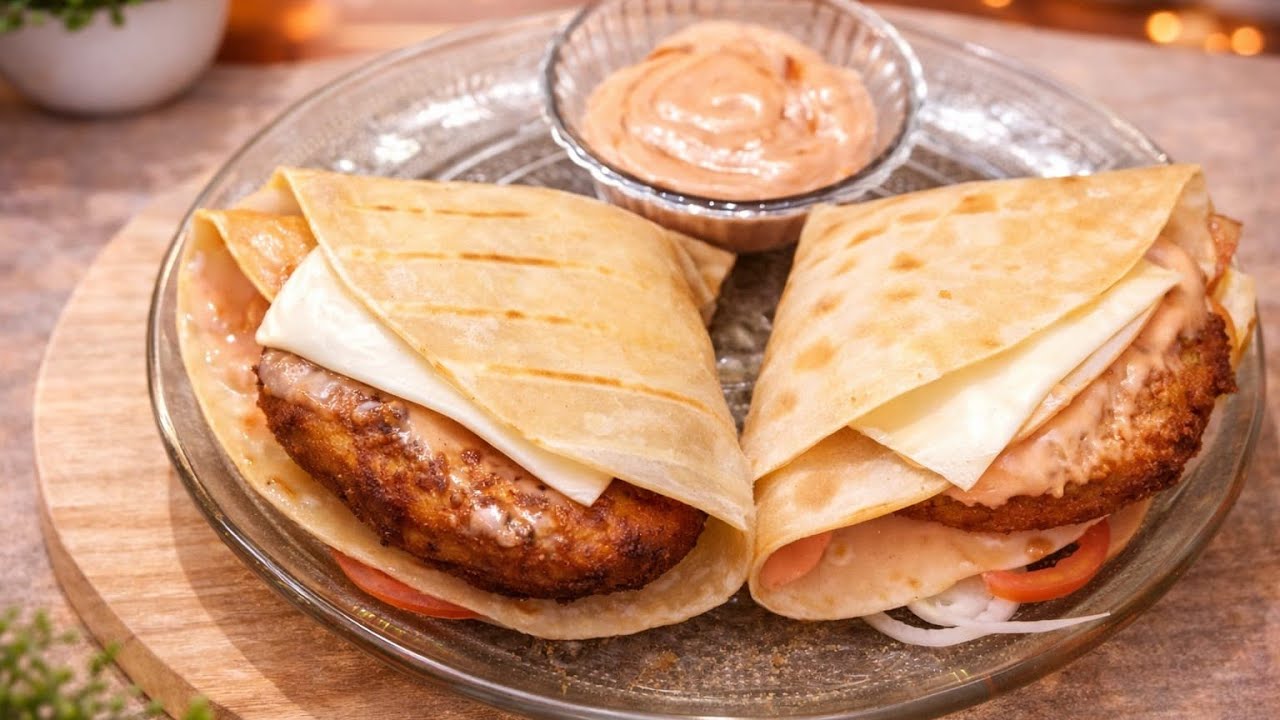 Aalu Tikki Wrap Recipe| Veg Tortilla Wrap|Kids Lunch Box Recipe|