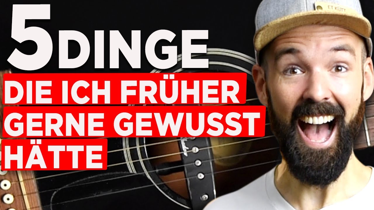 Gitarre für Anfänger - 5 Dinge, die du auf jeden Fall wissen solltest!