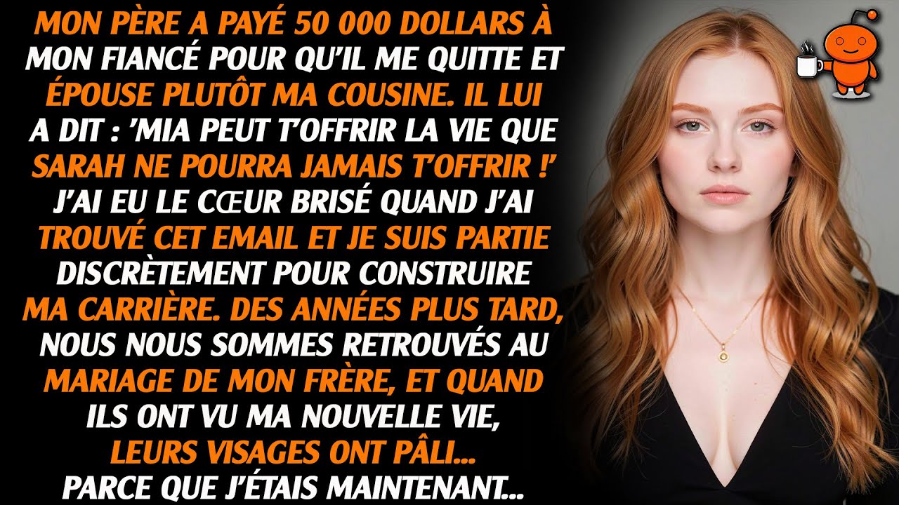 Papa a payé mon fiancé pour qu'il épouse ma cousine. Des années plus tard, au mariage de mon frère..