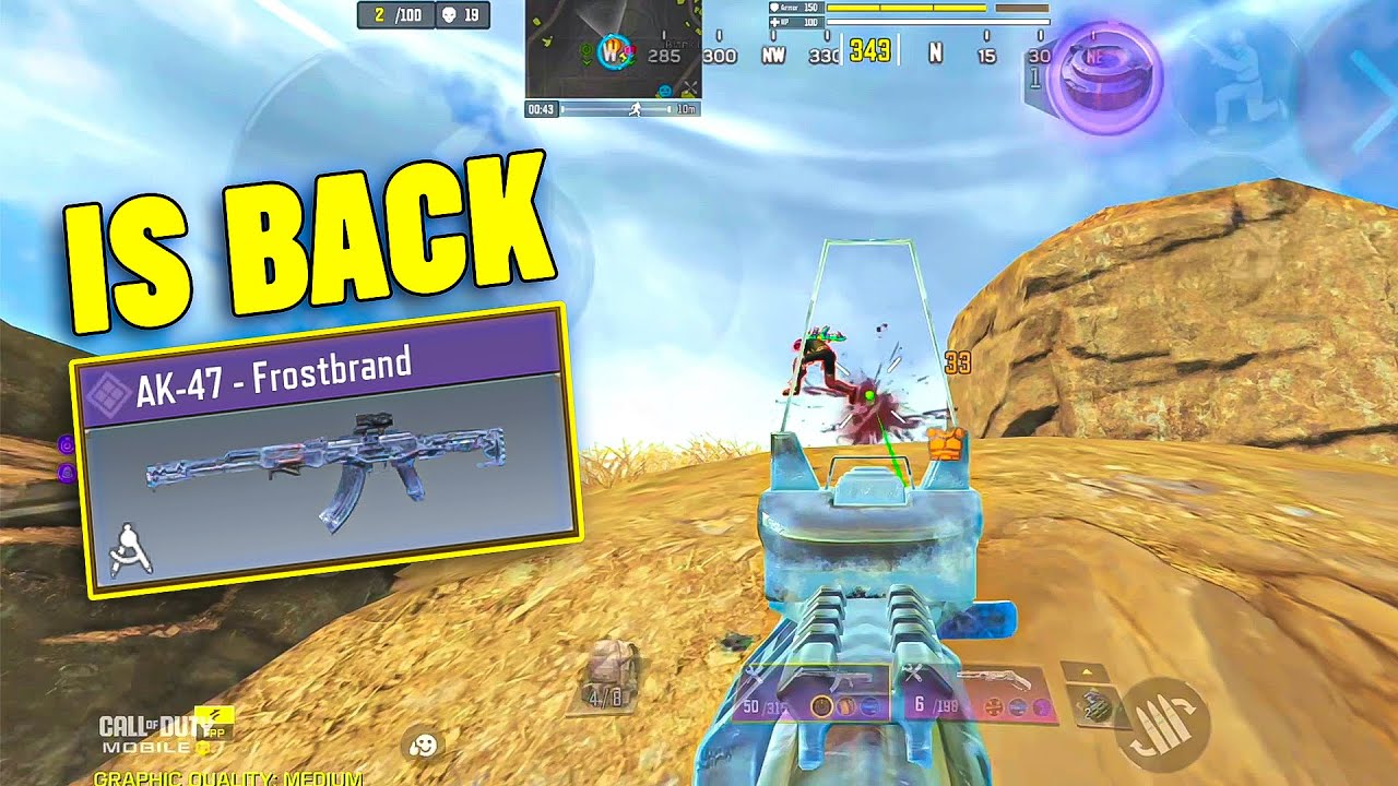 ALL TIME FAVORITE BEST AK-47 SKIN FROSTBRAND 😍 IS BACK | COD MOBILE