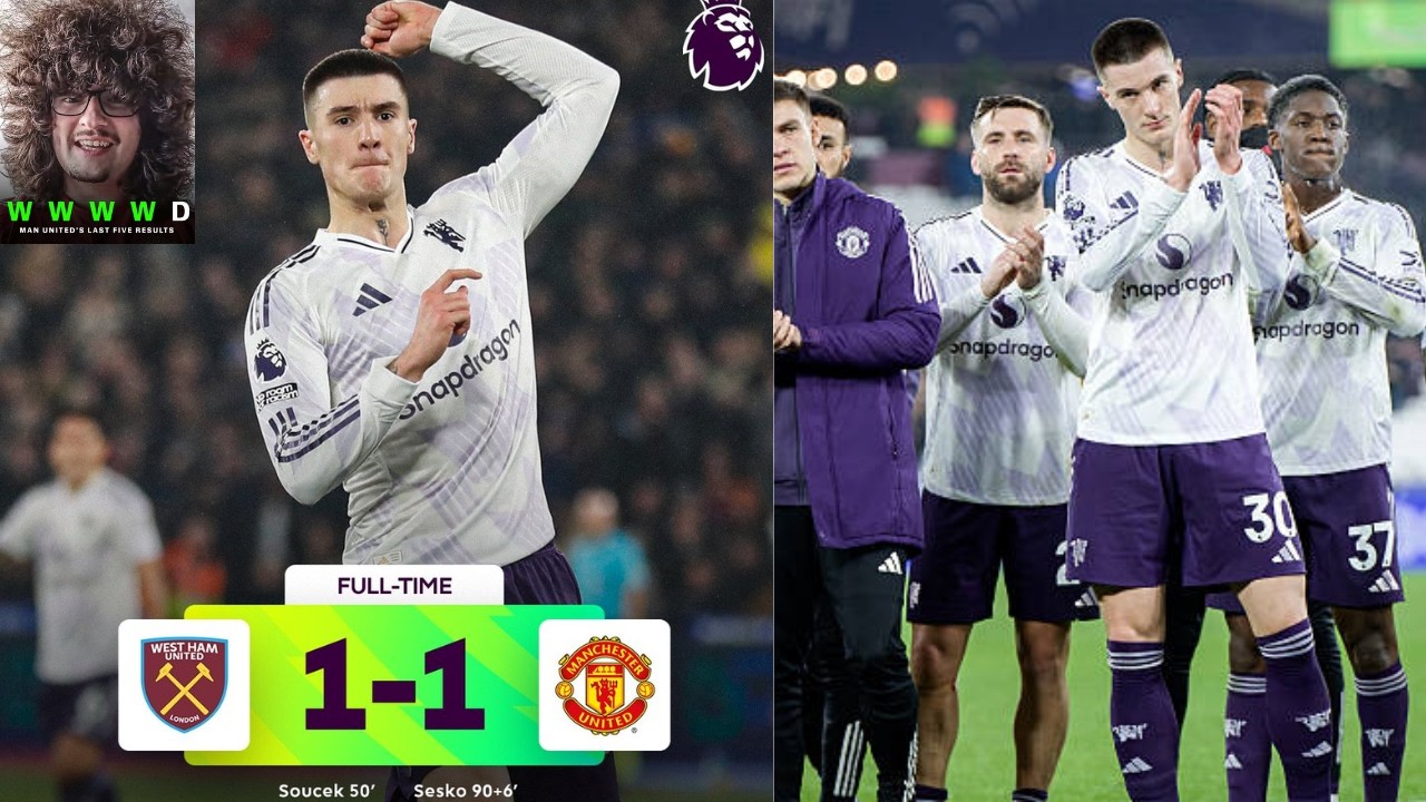 🔥MAN UNITED LATE GOAL AT LONDON STUDIUM: SESKO STRIKES FOR DRAW  AND FAILED TO MAKE 5 WINS IN ROW 🔴