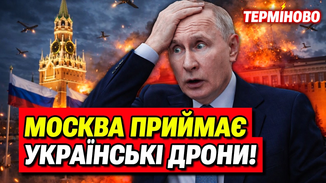 Путін в істериці! Москву третій день атакують українські дрони!