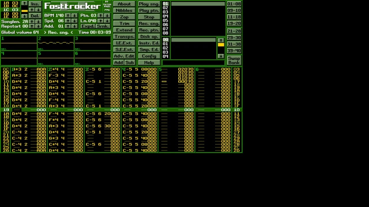 Lennox Foxwood - Quarrelletta (Full FastTrackerII Visualization)